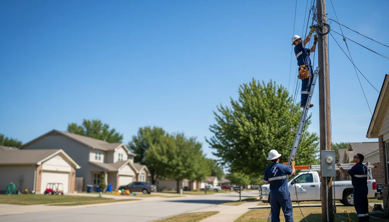 Residential electrician providing installation services in Rector, AR